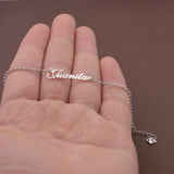 Personalized Name Bracelet-Handmade Letter Bracelet-Dainty Nameplate Bracelet