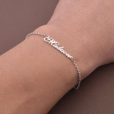 Personalized Name Bracelet-Handmade Letter Bracelet-Dainty Nameplate Bracelet