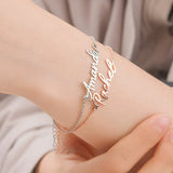 Custom Women's Stainless Steel Name Bracelet