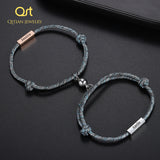 Name Bracelet Magnet Attract Each Other Charm Bracelet For Women Girl Jewelry