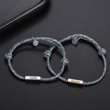 Name Bracelet Magnet Attract Each Other Charm Bracelet For Women Girl Jewelry