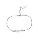 Monogram Personalized Stainless Steel Name Bracelet