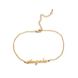Monogram Personalized Stainless Steel Name Bracelet