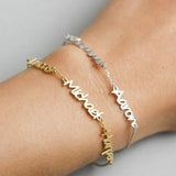 Name Bracelet Personalized 3 Names Bracelet Chain Name Jewelry