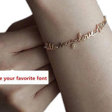 Name Bracelet Personalized 3 Names Bracelet Chain Name Jewelry