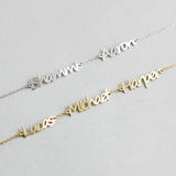Name Bracelet Personalized 3 Names Bracelet Chain Name Jewelry