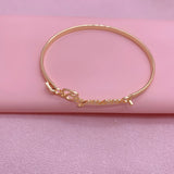 Name Bracelet Personalized Nameplate Cuff Bangle