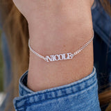 Personalized Name Bracelet Stainless Steel Cuban Chain for Women