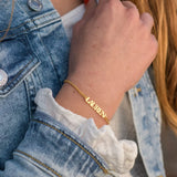 Personalized Name Bracelet Stainless Steel Cuban Chain for Women