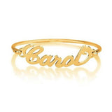 Personalized Name Bracelet Cuff Bangle Stainless Steel Women Jewelry