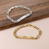Personalized Men's ID Bracelet with Engraving