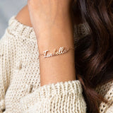 Personalized Name Bracelet for Teens|Gold Name Jewelry Gift
