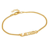 Personalized Name Bracelet with Capital Letters