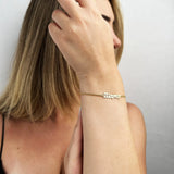 Name Bracelet,Personalized Old English Name Bracelet