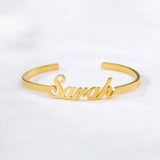 Personalized Name Bracelet Stainless Steel Cuff Bangle