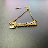 Personalized Name Bracelet Stainless Steel Letter Jewelry Chain Bangle