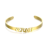 Custom Stainless Steel Nameplate Bracelet for Women