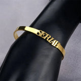 Custom Stainless Steel Nameplate Bracelet for Women