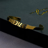 Custom Stainless Steel Nameplate Bracelet for Women
