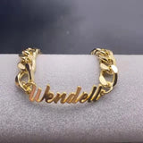 Personalized Name Bracelet Cuban Chain Nameplate Jewelry