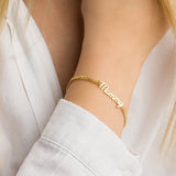 Personalized Name Bracelet, Stainless Steel Dainty Bracelet