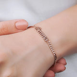 Stainless Steel Name Bracelet - Cuban Chain - Christmas