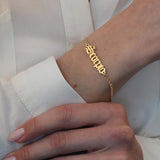 Personalized Stainless Steel Nameplate Pendant Name Bracelet
