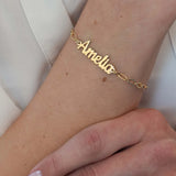 Personalized Stainless Steel Nameplate Pendant Name Bracelet