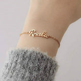 Personalized Name Bracelet Stainless Steel Pendant Necklace