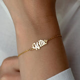 Personalized Name Bracelet Stainless Steel O-chain Jewelry