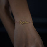 Stainless Steel Name Bracelet for Women Christmas