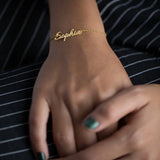 Stainless Steel Name Bracelet for Women Christmas