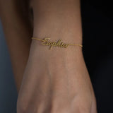Stainless Steel Name Bracelet for Women Christmas