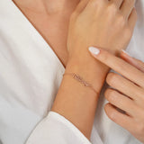 Stainless Steel Monogram Name Bracelet - Dainty & Unique Charm Bracelet