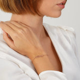 Stainless Steel Monogram Name Bracelet - Dainty & Unique Charm Bracelet
