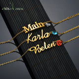 Personalized Name Bracelet Stainless Steel Customize Cuff Bangle