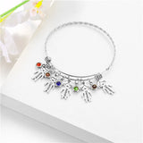 Personalized Name Bracelet with Birthstone for Mom