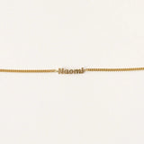 Name Bracelet With Bold Cuban Chain - Block Name Bracelet