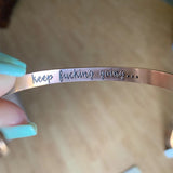 Personalized Engraved Arrows Name Bracelet for Women