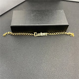 Personalized Stainless Steel Name Bracelet 6mm Cuban Chain Men Jewelry
