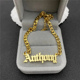 Personalized Name Bracelet for Women - Stainless Steel NK Chain Bracelet