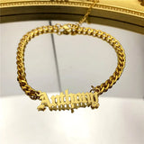 Personalized Name Bracelet for Women - Stainless Steel NK Chain Bracelet