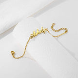 Name Bracelet for Women Personalized Stainless Steel Charm Bracelet