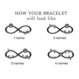 Personalized Name Bracelet for Women Rope Stainless Steel Couple Brac