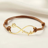 Personalized Name Bracelet for Women Rope Stainless Steel Couple Brac