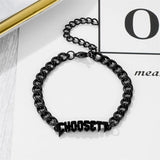 Customized Steel Name Bracelet for Her