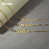 Personalized Name Bracelet Stainless Steel Men Cuban Chain Letter Jewelry Gift