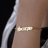 Personalized Name Bracelet with Cuban Chain for Girls