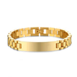 Name Bracelets Stainless Steel Bracelet For Women Couples Hand Chain DIY Jewelry