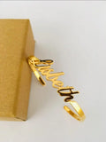 Personalized Stainless Steel Name Bracelet Bangle for Women Men